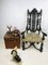 Antique Baroque Carved High Back Throne Armchair, Image 24