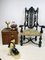 Antique Baroque Carved High Back Throne Armchair 23