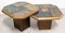 French Wood & Slate Stone Gigogne Coffee Table, 1980s, Set of 2 9
