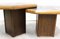 French Wood & Slate Stone Gigogne Coffee Table, 1980s, Set of 2 2