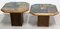 French Wood & Slate Stone Gigogne Coffee Table, 1980s, Set of 2 5