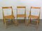Mid-Century French Foldable Garden Chairs by Clairitex, Set of 3 1