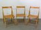 Mid-Century French Foldable Garden Chairs by Clairitex, Set of 3, Image 1