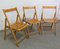 Mid-Century French Foldable Garden Chairs by Clairitex, Set of 3 2