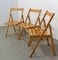 Mid-Century French Foldable Garden Chairs by Clairitex, Set of 3 3