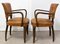 French Art Deco Leather Bridge Chairs, 1930s, Set of 2, Image 4