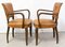 French Art Deco Leather Bridge Chairs, 1930s, Set of 2 3