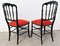 French Napoleon III Red Chairs, Late 19th Century, Set of 2 7
