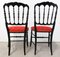 Chaises Napoleon III Rouges, Fin 19ème Siècle, France, Set de 2 6