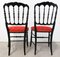 French Napoleon III Red Chairs, Late 19th Century, Set of 2 6
