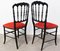 French Napoleon III Red Chairs, Late 19th Century, Set of 2 5