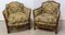 French Beech Armchairs, Early 20th Century, Set of 2 2