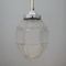 French Art Deco Molded Glass Ceiling Lamp 7