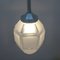 French Art Deco Molded Glass Ceiling Lamp 4