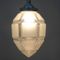 French Art Deco Molded Glass Ceiling Lamp 2