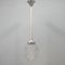 French Art Deco Molded Glass Ceiling Lamp 6