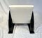 Art Deco Club Chairs in Black Piano Lacquer and Cream-White Fabric, France, 1930s, Set of 2, Image 14