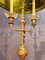 Lampadaire Vintage en Laiton et en Argent Plaqué de Bronze de Maison Jansen 4