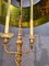 Lampadaire Vintage en Laiton et en Argent Plaqué de Bronze de Maison Jansen 7