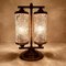 Lámpara de mesa vintage de cristal de Murano y latón, años 60, Imagen 2