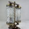 Lámpara de mesa vintage de cristal de Murano y latón, años 60, Imagen 4
