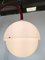 Lampada da terra Burgundy in metallo smaltato con diffusore in perspex bianco e movimento a contrappeso di Luigi Bandini Buti per Kartell, 1965, Immagine 3