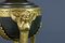 Empire Style Bronze and Flame Shaped Glass Shade Table Lamp, 1920s 6