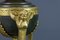 Empire Style Bronze and Flame Shaped Glass Shade Table Lamp, 1920s, Image 6