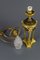 Tischlampe aus Bronze und Flammenglas im Empire Stil, 1920er 13