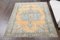 Vintage Turkish Oushak Handmade Wool Rug 1