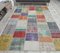 Tapis Patchwork Vintage Fait Main en Laine, Turquie 2