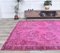 Pink Vintage Handmade Wool Rug 4