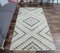 Vintage Turkish Handmade Wool Check Rug 3