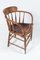 Bentwood Oak Clerks Chair with Leather Seat 1