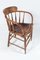 Bentwood Oak Clerks Chair with Leather Seat, Image 1