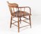 Bentwood Oak Clerks Chair with Leather Seat 2