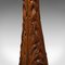 Lampada da tavolo edwardiana antica in legno di quercia edera, Immagine 10
