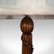 Lampada da tavolo edwardiana antica in legno di quercia edera, Immagine 6