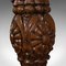 Lámpara eduardiana antigua de roble de la Selva Negra, Imagen 9