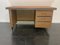 Vintage Imitation Wood Vinyl Desk by Mascagni for Harrods of London 4