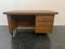 Vintage Imitation Wood Vinyl Desk by Mascagni for Harrods of London 3