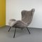 German Light Gray Madame Cocktail Chairs by Fritz Neth for Correcta, 1950s 3