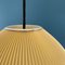 German Extendable Wall Lamp with Counterweight and Beige-Yellow Pleated Shade, 1950s, Image 8