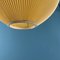 German Extendable Wall Lamp with Counterweight and Beige-Yellow Pleated Shade, 1950s 7