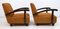 Italian Art Deco Walnut Armchairs, Early 20th Century, Set of 2, Image 6