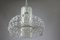 Mid-Century Glass Acrylic Glass Pendant Chandelier, 1960s 5