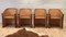 Italian Lario Club Chairs by Giuseppe Viganò for Bonacina, 2000s, Set of 4 1