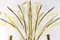 French Brass & Steel Bulrush Wall Sconce from Maison Baguès, 1950s, Image 8