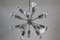 Vintage Chrom Sputnik Kronleuchter mit 18 Leuchten 1