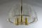 Bowl-Shaped Glass Tube MCM Ceiling Fixture Lamp by Doria for Doria Leuchten, 1960s 9